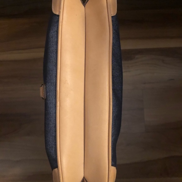 Vintage Coach Denim Purse with Leather Trim - Picture 9 of 10